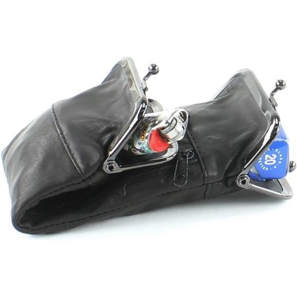 Womens Genuine Leather Cigarette Case & Lighter Holder with Twist Clasp Purse - Picture 8 of 8